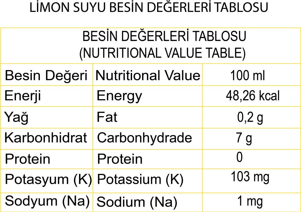 Nartalya Dondurulmuş Sıkma Limon Suyu 1 Adet X 330 ml.