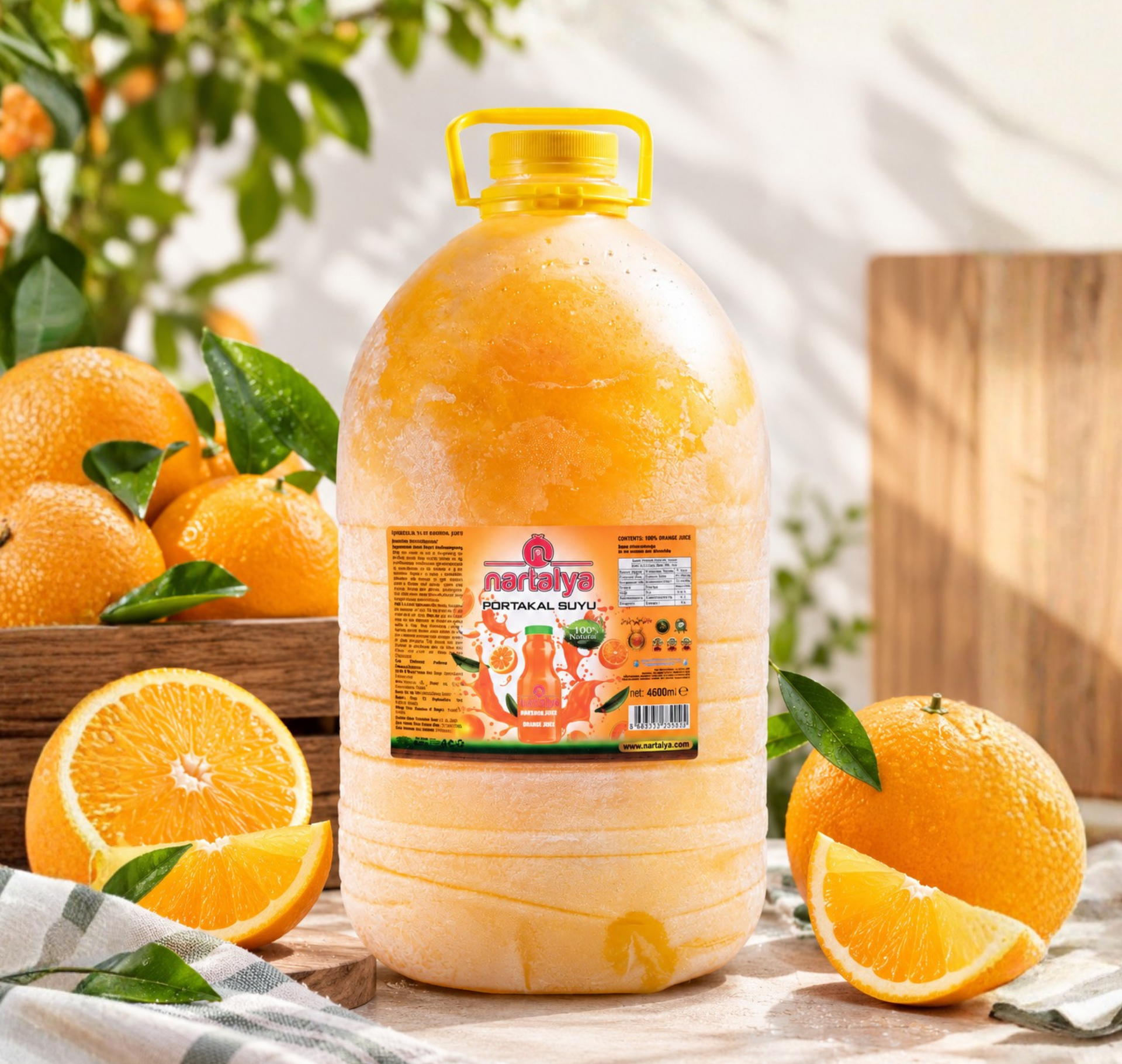 Nartalya Dondurulmuş Sıkma Portakal Suyu 4600 ml