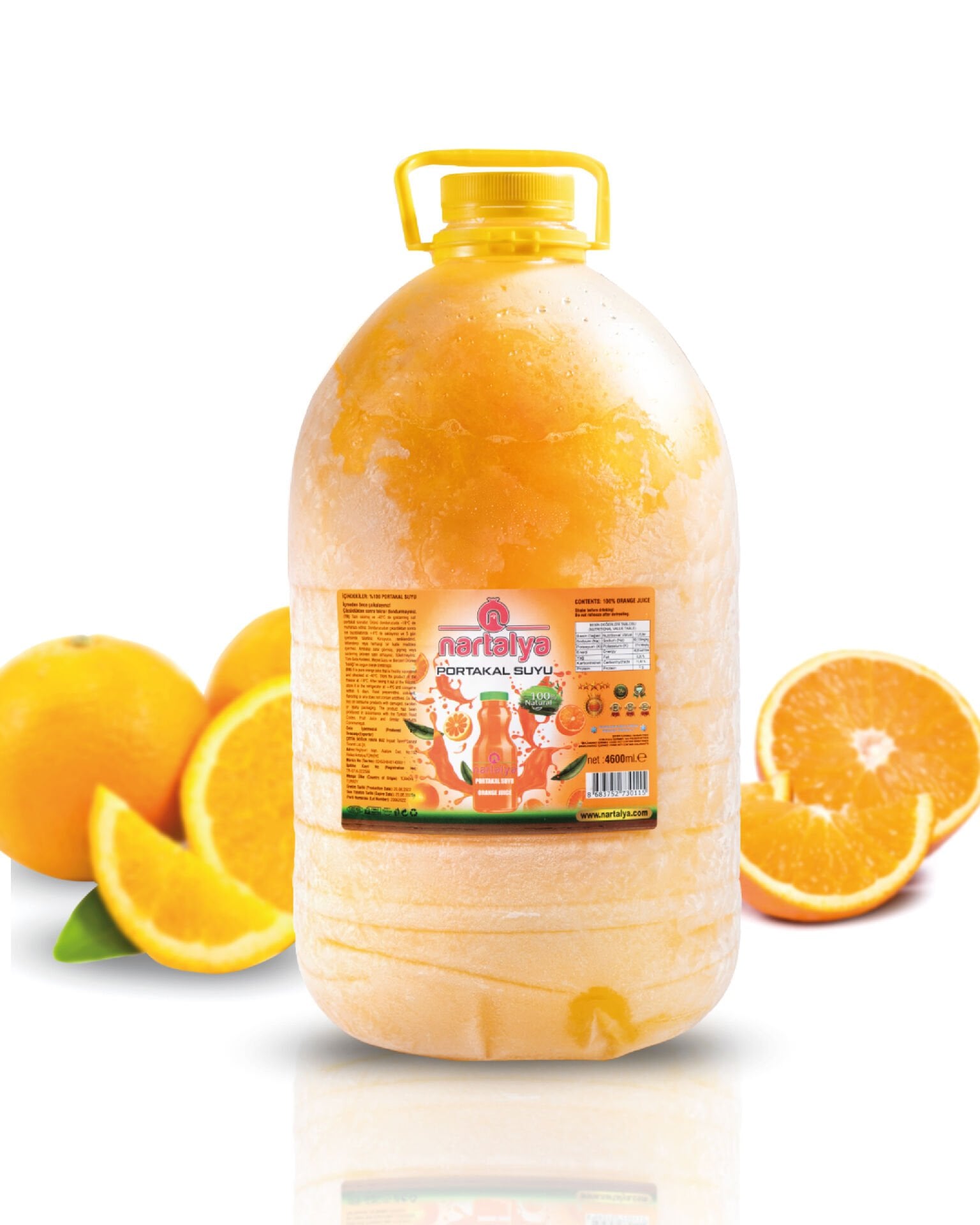 Nartalya Dondurulmuş Sıkma Portakal Suyu 4600 ml