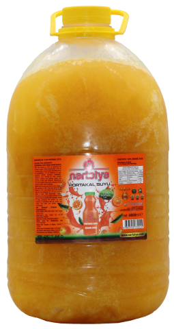 Nartalya Dondurulmuş Sıkma Portakal Suyu 4600 ml