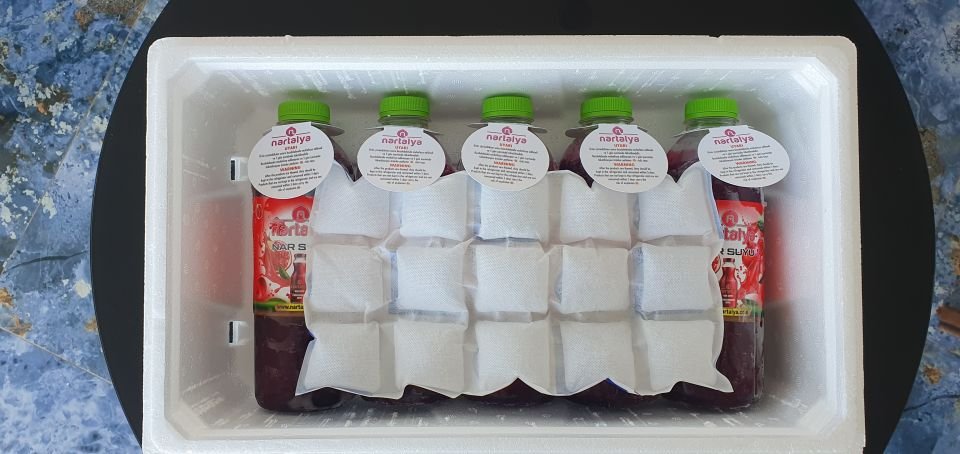 Sıkma Nar suyu 5 Adet 950 ml.Dondurulmuş Ürün