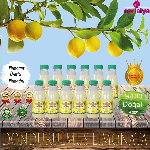 (12 Adet X 330 ml) Nartalya Dondurulmuş Şekersiz Limonata