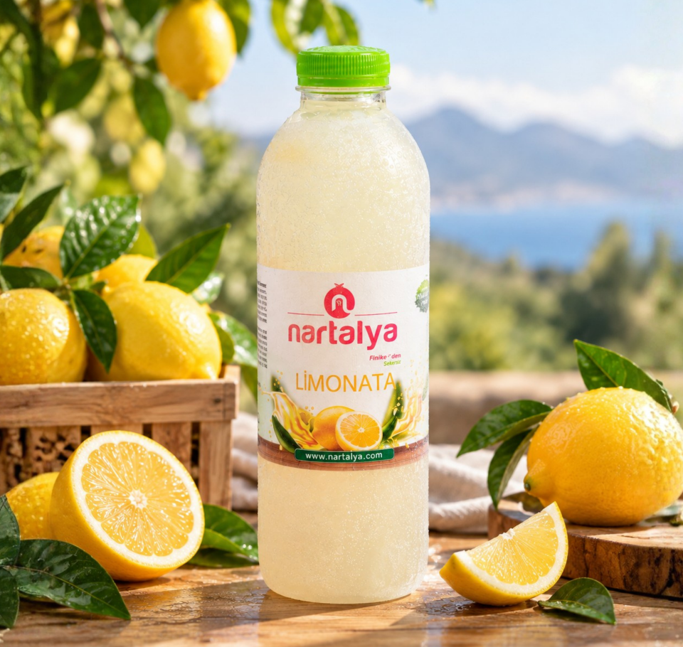 Sıkma Nar Suyu 3 Adet 950 ml.Doğal Limonata 2 Adet 900 ml.