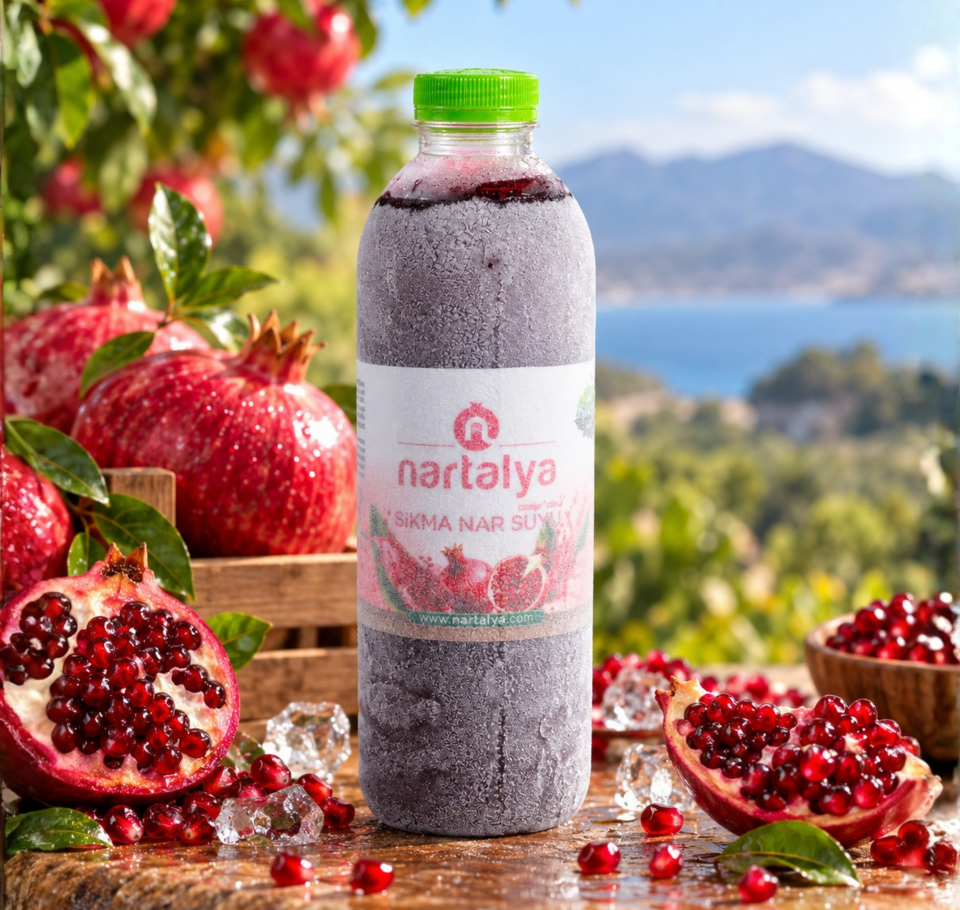 Sıkma Nar Suyu 3 Adet 950 ml.Dondurulmuş doğal nar suyu