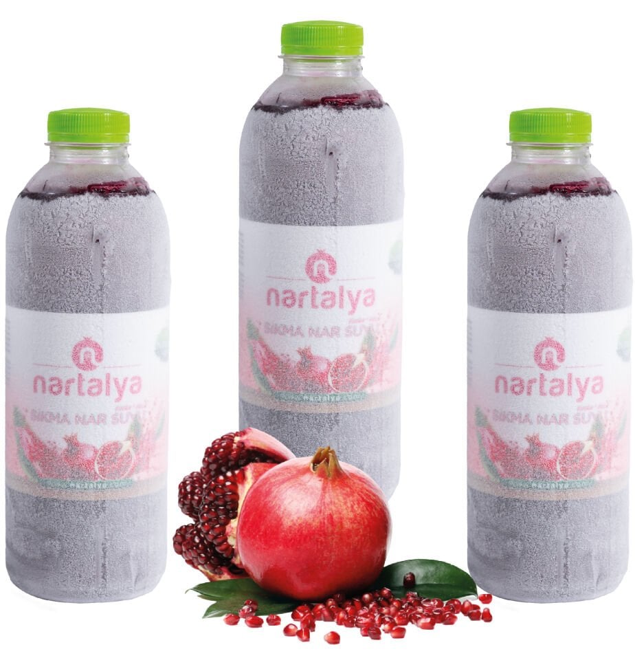 Sıkma Nar Suyu 3 Adet 950 ml.Dondurulmuş doğal nar suyu