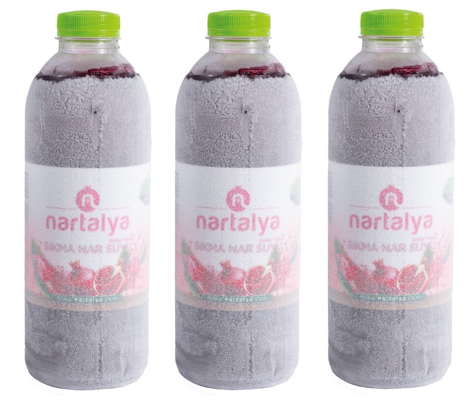 Sıkma Nar Suyu 3 Adet 950 ml.Dondurulmuş doğal nar suyu