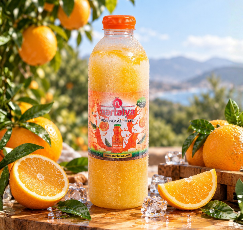 Nartalya Dondurulmuş Sıkma Portakal Suyu (3 x 950 ml)
