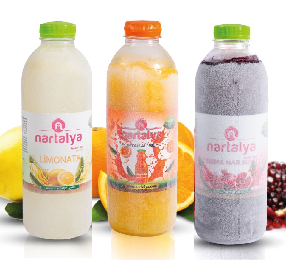 Nar Portakal Limonata 1 er Adet 950 ml.Dondurulmuş Ürün