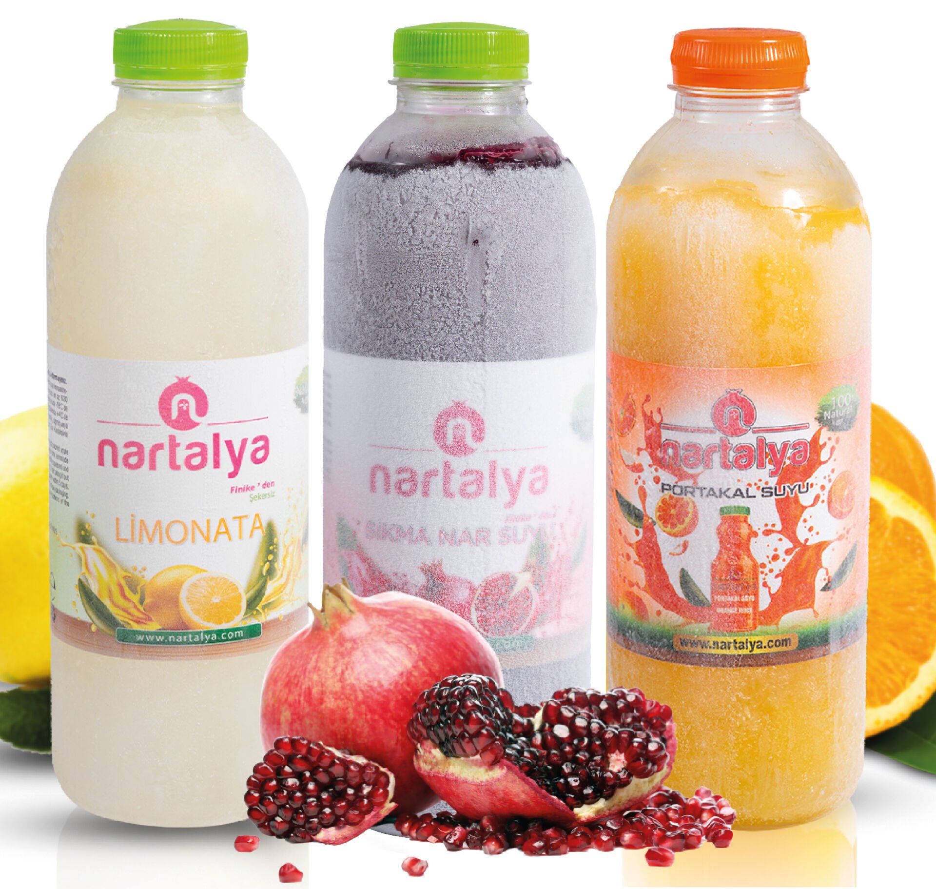 Nar Portakal Limonata 1 er Adet 950 ml.Dondurulmuş Ürün