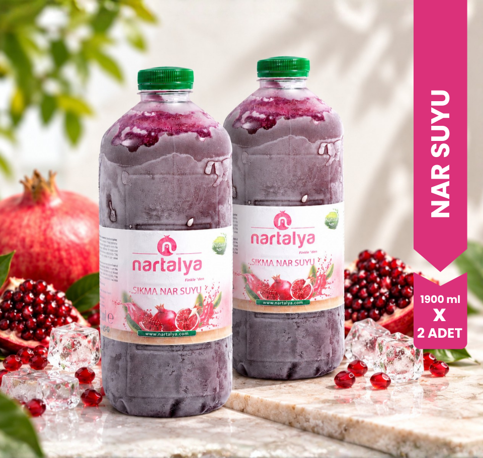 Nartalya Dondurulmuş Sıkma Nar Suyu (2 x 1900 ml)