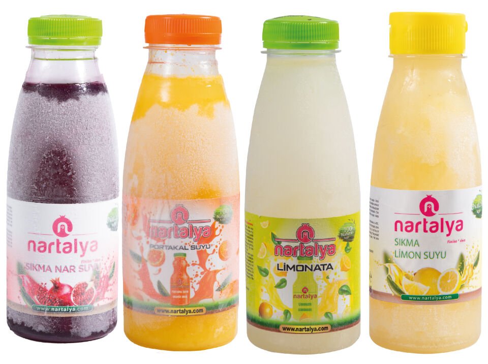 Sıkma Nar Portakal Limonata Limon Suyu 1 er Adet 330 ml.Dondurulmuş Ürün