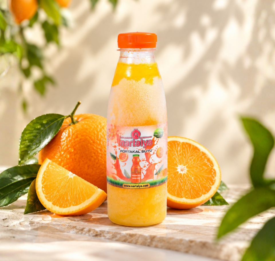 Nartalya %100 Doğal Dondurulmuş Sıkma Portakal Suyu (9 x 330 ml)
