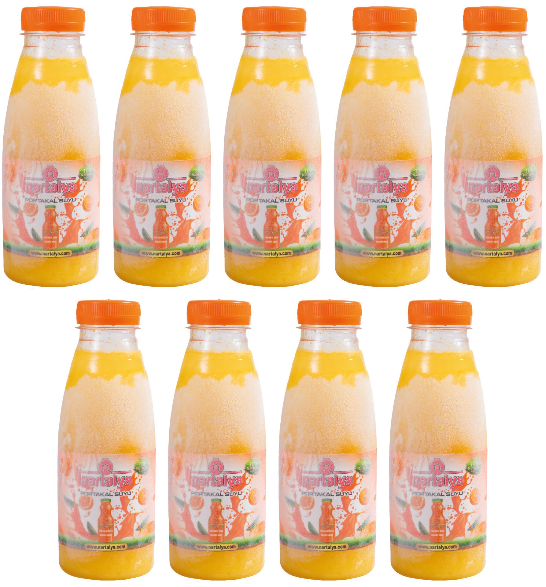 Sıkma Portakal Suyu 9 Adet 330 ml.Dondurulmuş Ürün