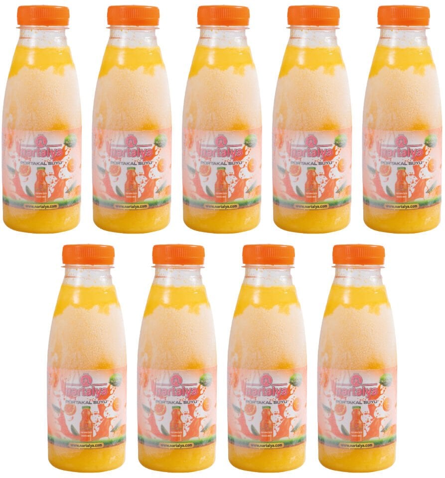 Dondurulmuş Sıkma Portakal Suyu 9 Adet 330 ml.